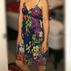 Like new silk Donna Morgan watercolor dress